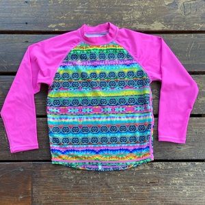 Dakine diamond rashguard sun protection pink